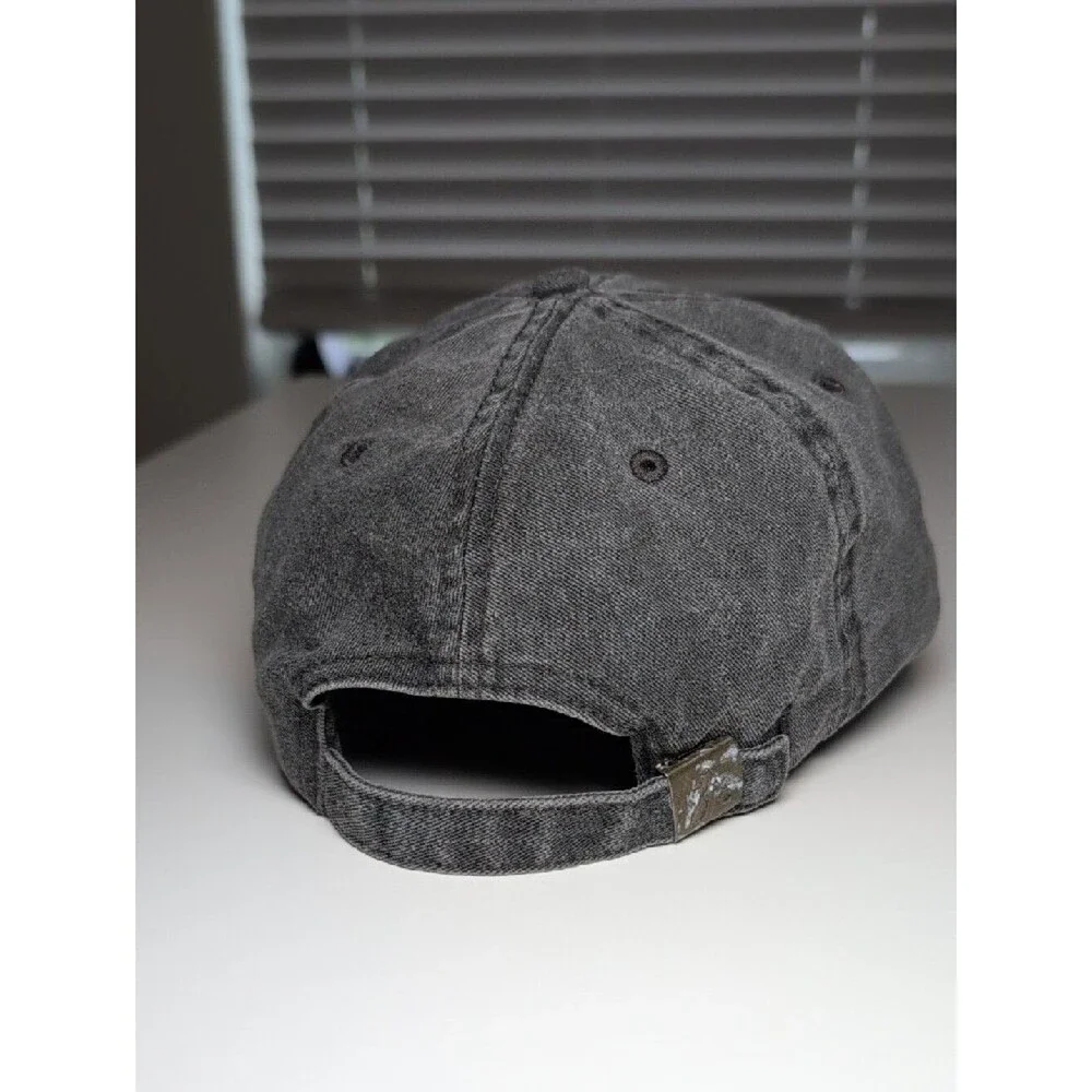 Texas Washed Black Cap with state icon shape on front
